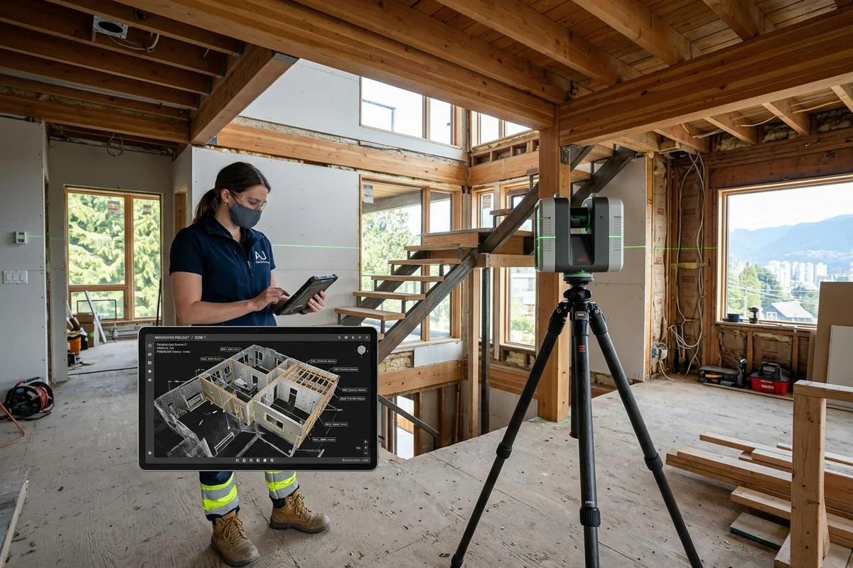 3D LiDAR laser scanning inside unpermitted residential build