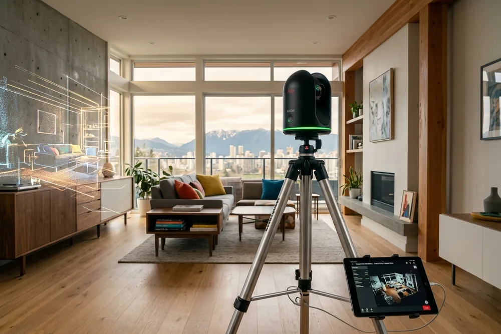 3D LiDAR scanning for interior wall removal permit plans