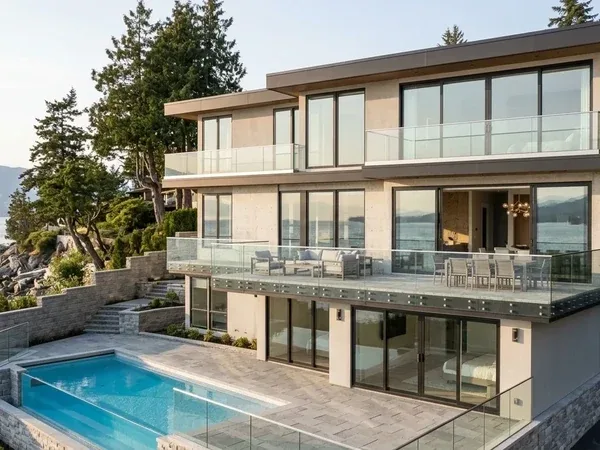 West Vancouver Modern Hillside Custom Home (Cragg Built)