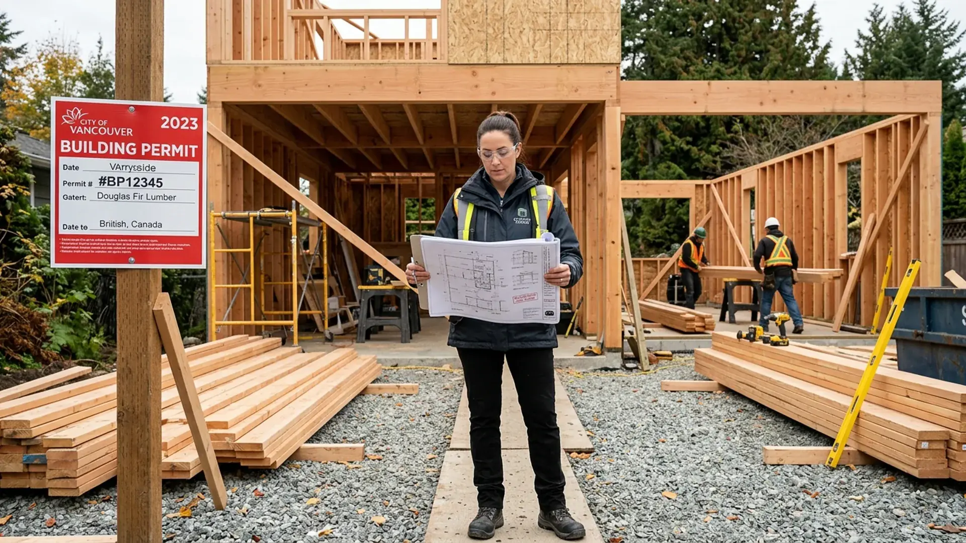 Residential stop work order resolution permit drawings in BC